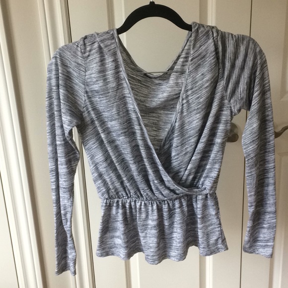 Cotton wrap front shirt - Picture 1 of 4